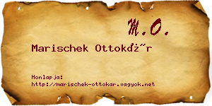 Marischek Ottokár névjegykártya